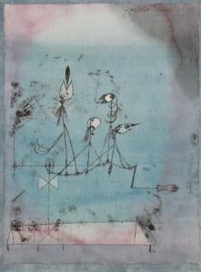 Vue de "La machine à gazouiller", œuvre du peintre Paul Klee (1922)